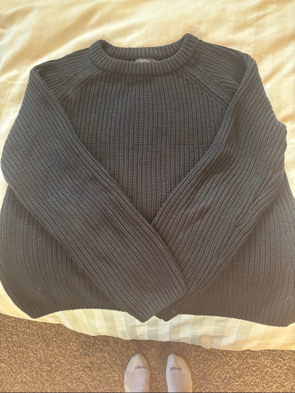 Quince fisherman’s sweater. Worn twice.